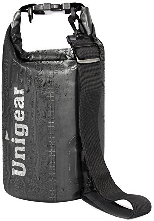 Unigear Dry Bag 2L 5L 10L 20L 30L 40L 55L, wasserdichte Tasche Rucksack SUP | Wasserdichter Beutel, Seesack Packsack mit Handytasche, Waterproof bag für Boot Kajak Angeln Rafting Schwimmen Camping Strand