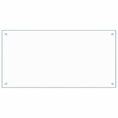 vidaXL Kitchen Backsplash Transparent 100 x 50 cm Tempered Glass