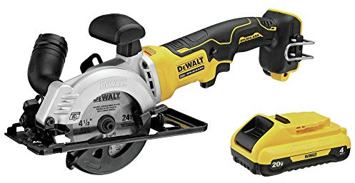 Dewalt DCS571B-DCB240-BNDL ATOMIC 20V MAX Brushless 4-1/2 in. Circular Saw and 4 Ah Compact Lithium-Ion Battery