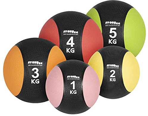 Sport-Tec Medizinball-Set 5-TLG., 1-5 kg