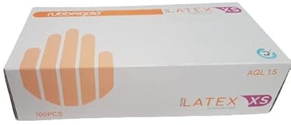 ONYTEX Guantes de látex sin polvo talla XS