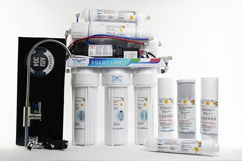 DC Solution | Made in Italy | Depuratore acqua osmosi inversa 6 stadi con centralina | Purificatore domestico acqua potabile dal rubinetto di casa