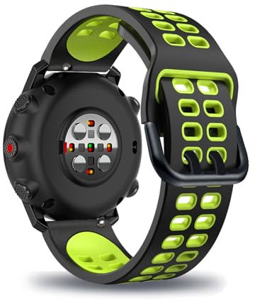 LXURY Silikon Armband für Polar Grit X/Grit X Pro - Atmungsaktiv, Verstellbar, Grün, Standard, Unisex, Uhrenarmband