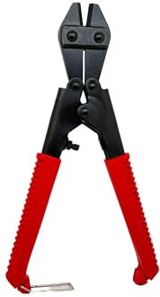 BSSTORE® Tagliabulloni In Acciaio 200Mm Con Lame Regolabili A Taglio Centrale Cesoia Tagliabulloni Tronchese per Bulloni Chiodi Cavi Maniglia in Gomma,