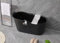 Schwänlein Mobile Bathtub,One-Piece bathtubs, Ideal for The Small Bathroom, 122x59x54cm,Maximum Size. (122cm, Black)