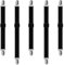 Piuluvor® 5 pinzas para manteles, para exteriores, elásticos, ajustables, para manteles, para manteles, ropa de cama, colchón (negro)