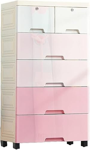CONGRUI Aufbewahrungskörbe, Aufbewahrungsschrank, Spind, Kinderschrank, große Kapazität, Schubladentyp, mehrschichtiger Kunststoff, geeignet für Wohnzimmer, Schlafzimmer, Kinderzimmer (Farbverlauf,