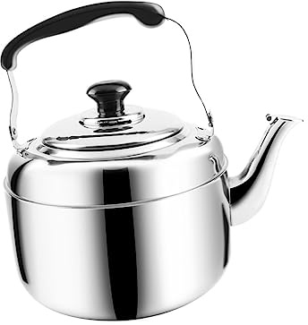 PAMINGONO Bollitore per Acqua da Cucina 2l in Acciaio Inossidabile senza Magneti Fischio, Compatibile con Piani Cottura a Induzione a Gas, Bollitore Antiscottatura per Uso Domestico