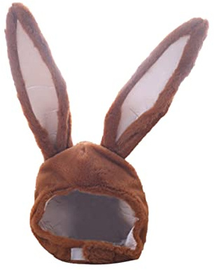 TOYANDONA Kaninchenmütze Braune Hasenohren Hundemütze Kappe Flauschige Mützen Für Damen Hasenmütze Tierkopfmaske Brauner Cowboyhut Für Damen Braune Ohren Kopfbedeckung Mit Hasenohren Brown