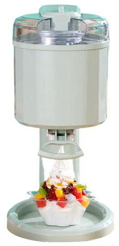 Machine à crème glacée Molle, Machine à Sorbet aux Fruits Automatique Domestique 20 W avec Grande capacité de 1 L, Interrupteur à Bouton, Machine à crème glacée de Cuisine à Domicile