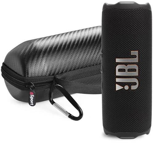 JBL FLIP 7 - Altoparlante portatile impermeabile con custodia in fibra di carbonio gSport (nero)