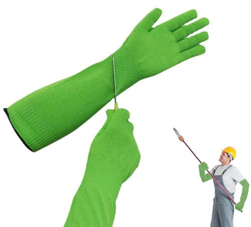 ZPSCXQ Long Gardening Gloves, Cut Resistant Gloves, Garden Gloves Men And Women, Level 5 Cut Resistant Gloves With Long Arm Sleeves, Long Gardening Gloves For Work Kitchen Heavy Duty (45cm)