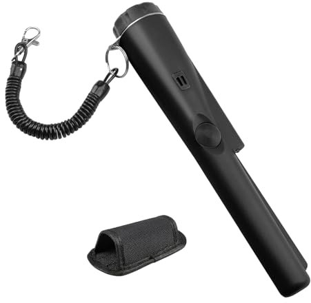Détecteur de métaux de pinpointer portable - Détecteur du manuel de haute précision, outil étanche avec boîtier de transport | Tester Locator compact pour Hidden Treasure Children Outdoor House Randon