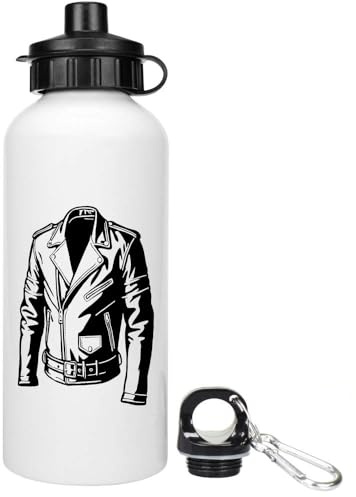 Azeeda 600ml 'Leather Jacket' Reusable Water/Drinks Bottle (WT00069833)