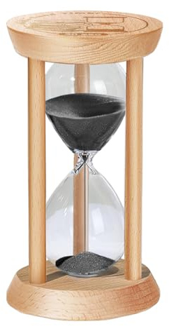 SuLiao Wooden Sand Timer 30 Second Hourglass, Wood Blue Sand Clock, Small Watch 30 Sec Timer, Hour Glass Sandglass for Home, Reloj De Arenai, Office, Decorative, Game, Classroom