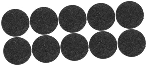 SOIMISS Herramienta Práctica 10 Piezas de Limas Redondas para Eliminar Durezas y Células Muertas, Color Negro para Pies Piedra Esmerilada Adecuado para Cuidado Personal