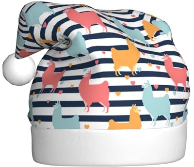 VCzsdff Farbenfroher Tierdruck, Unisex, Erwachsene, jährliche Zeremonie, 1 Stück, Weihnachts-Stirnbänder, Dekoration, Weihnachtsbaum, Schneemann, Weihnachtsmannmütze
