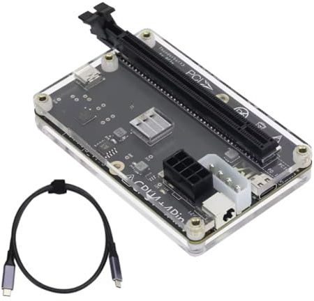 YUNGLOO JHL6340 - Base gráfica HA 36 con tarjeta GPU externa de intercambio en caliente y cable de datos de alta velocidad, base de expansión PCIe intercambiable en caliente