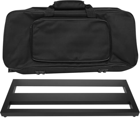 TOYANDONA Gitarren-pedalboard aus Aluminiumlegierung für Effektgeräte mit Tragetasche Gitarren-effektgeräte-halterung für Organisation Gitarrenzubehör für Performance