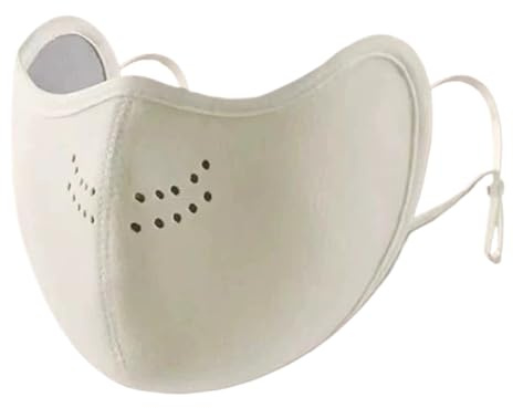 Generisch Masque facial d'hiver, coupe-vent respirant retenant la chaleur, demi-visage pour homme et femme, sports de plein air, moto, randonnée, ski, cyclisme