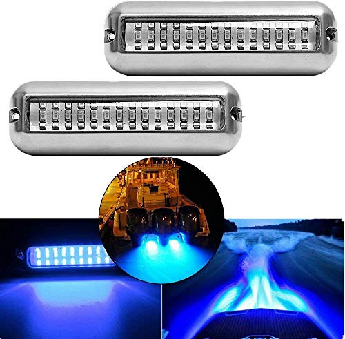 Masslla 2 pezzi 42 LED barca scarica luce barche luce blu subacquea pontone luce marina