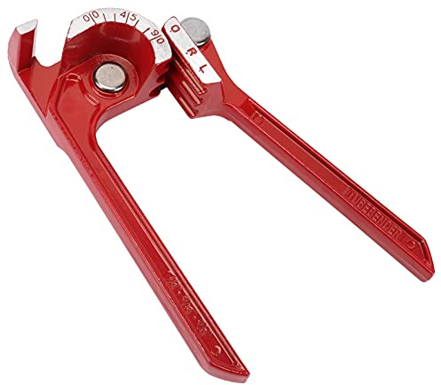 Ejoyous Dobladora de Tubos 3 en 1, Herramienta Dobladora de Tubos Manual de Acero para Curvas de 6 Mm, 8 Mm, 10, Escala Transparente de 90 Grados, que Ahorra Mano de Obra para Plomería, Construcción,