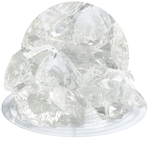Schicker Mineral Glassteine weiss 10 kg 60-120 mm, Gabionensteine | Zur Befüllung von Gabionen, Dekosteine, zur Gartendeko, Glasbruch, praktisch verwitterungsfrei, aus recyceltem Glas, Garten