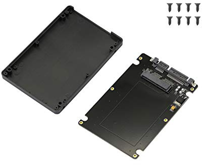 GINTOOYUN 1,8 tum Micro SATA SSD HDD till 2,5 tum SATA-adapterkort med fodral