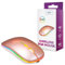 Mini mouse ottico wireless ricaricabile RGB - oro rosa