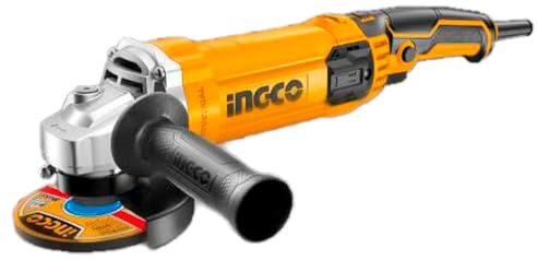 INGCO AG1100385 Flex Smerigliatrice Angolare 125mm 1100W Professionale con Regolazione Velocità 5000-12000 giri/min
