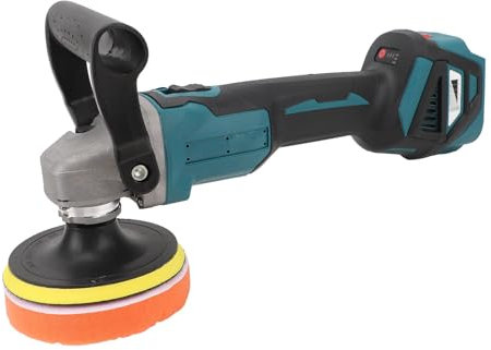 Pyhodi Akku-Pufferpolierer, Mini-Pufferpolierer-Kit, 18 V Batteriebetrieben, Bürstenlose Akku-Poliermaschine mit LCD-Display, Orbitalpolierer mit 6 Geschwindigkeiten und 9500 U/min für
