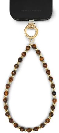 IDEAL OF SWEDEN Phone Wristlet Strap Tortoise – Handykette Mit Haken, 16 Cm Länge, Universal Patch, Kompatibel Mit Hüllen, Gliederoptik Aus Stein Und Resin