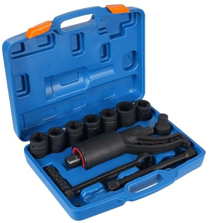 Drehmomentvervielfältiger 5500 Nm Drehmomentverstärker 1:58 Drehmoment-Vervielfältiger Radschlüssel Set 21mm/24mm/27mm/30mm/32mm/33mm/38mm Quadratisch für Baggern Traktoren Reifenpannen Radwechsel