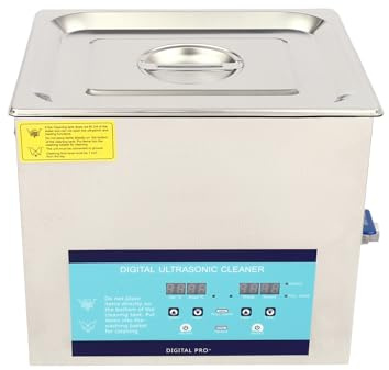 10L Professioneller Ultraschallreiniger mit Heizkorb Digital Timer Ultraschallreinigungsgerät Digitaler Ultraschallreiniger mit Heizung Timer Edelstahl 40KHz