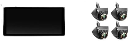 Rückfahrkamera Kabellos 10,36 Zoll 4-Kanal-Split-Screen-Blind-Spot-BSD-Alarm Onboard-DVR-Videorecorder-Monitor 170°AHD1080P-Kamera Für Wohnmobile, Lkws, Busse Rückfahrkamera(2 BSD add 4pcs 899)