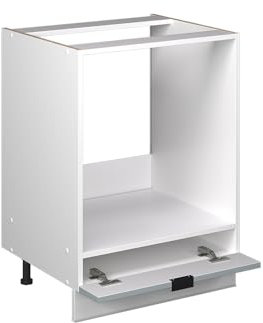 Vicco Herdumbauschrank Fame-Line, Hellblau-grau, 60 cm, AP Eiche, zur Kombination mit weiteren Modulen der Fame-Line Serie