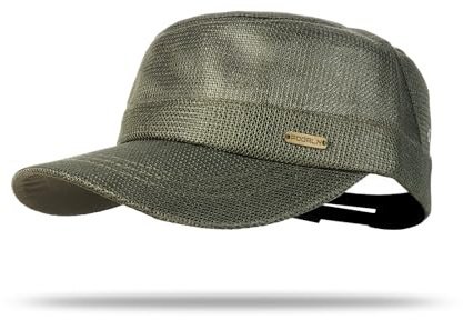 YAMEE Military Cap Herren Sommer Mesh Atmungsaktives,Army Cap Herren Klassisches Mode,Sonnenhut Unisex Sonnenschutz für Outdoor Sport