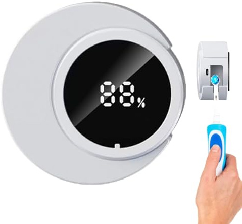 Spazzolino da denti D Isinfection Box, sterilizzatore per spazzolino da denti, macchina per la pulizia del bagno, supporto e detergente a doppia funzione, sterilizzazione con luce UV, 9,94 x 9,94 x