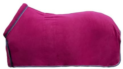 HKM Extra stil svettfilt med krage vinröd 205