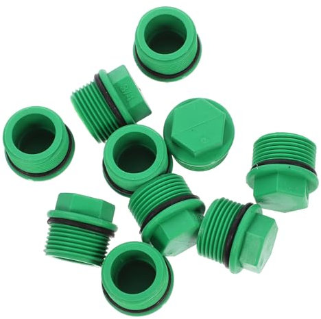 TOYANDONA 10 Pièces Bouchons De Tuyau Plastique pour Tuyau Arrosage Bouchons Filetés pour Fermer Raccords
