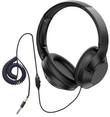Hzoibyze Metalldetektor-Kopfhörer Headset-KopfhöRer, Federkabel Lautstärkeregler praktisch leicht, professionell, über dem Ohr, Style B für Metalldetektor Profis und Anfänger
