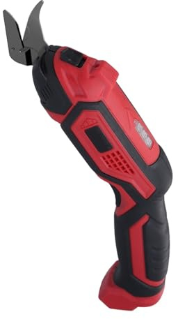 Forbici Elettriche For Tessuti, Pelle, Tappeti, PVC E Cartone, Taglierina Senza Fili, Batteria Da 4,2 V, 2000 MAh Con Luce LED Rifinitura Pulita E Ordinata(1xTungsten blade)