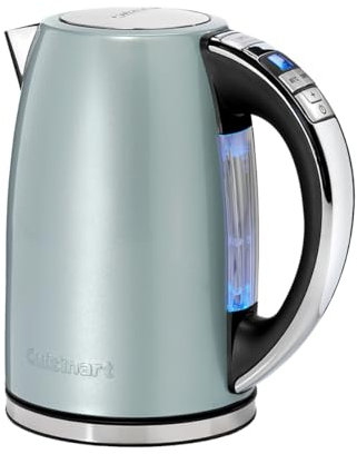 Cuisinart Multi-Temp Wasserkocher | Schnelles Aufkochen, 3KW | Kabellos | Edelstahl-Finish | 1,7L Fassungsvermögen | Einstellbare Temperatur |Abnehmbarer, waschbarer Anti-Kalk-Filter | Pistaziengrün
