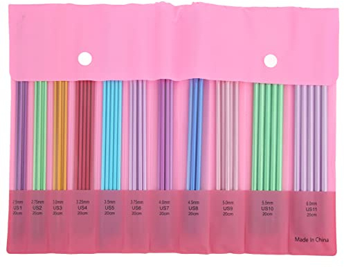 55 St 7,9 Stickor Set Dubbelspetsad Tröja Nål Gör Det Själv Garn Vävverktyg