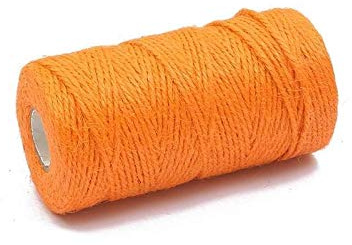 Cuerda de Yute 100m Roll Natural Burlap Hessian Jute Cordón Cuerda Cuerda Cuerda Cuerda Ancho Ancho Rústico Envoltura Regalo Embalaje String Boda Decoración (Color : 2mm Orange Red)