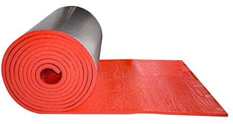 Selbstklebende Dämmschaummatte,Dämmfolie,Doppelblase Isolierung Thermofolie,Selbstklebende Dämmplatte,Dämmfolie Alu-Luftpolsterfolie Dachisolierung,Dämmung Kfz Lärmschutz ,10mm（thk）,1*1M(1m²)