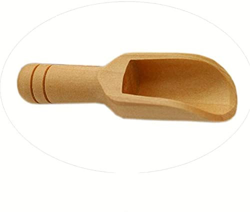 Générique Mini cuillères en Bois Petite cuillère à sel en Bois Cuillères à épices Cuillère à sel de Bain pour épices Haricots Riz Thé Farine Sucre Sels de Bain Café
