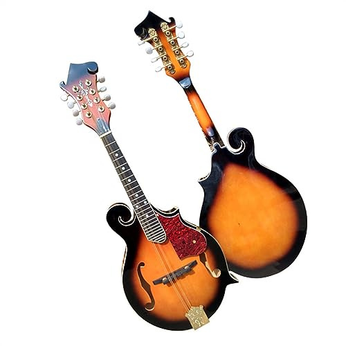Hand-carved Solid F-shaped 8-string Mandolin Rosewood Fretboard With Carrying Case Mandolin for Adult