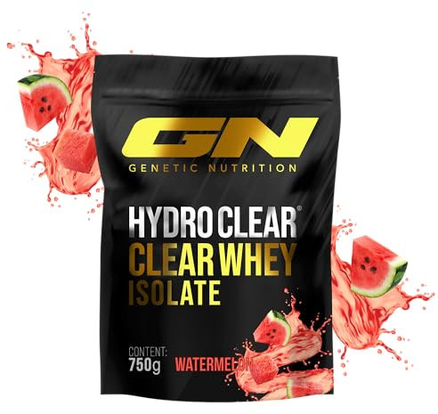 GN Laboratories Hydro Clear Whey ISO – Laktosefreies Clear Protein Isolat – 24 g Protein pro Portion – Kalorienarm, ohne künstliche Aromen & Zucker - mit essentiellen Aminosäuren Watermelon 750 g