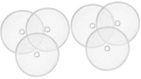 MAGICLULU 6 Stück Edelstahl Kaffeefilter für Manuelle Kaffeemaschinen Wiederverwendbar Filtersieb mit Feinem Metallnetz für Pressstempelkanne und Espressokocher